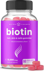 Biotin Gummies 10,000mcg Hair, Skin & Nails Vitamins