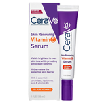 CeraVe Skin Renewing Vitamin C Serum 10% Pure Vitamin C with Hyaluronic Acid and Ceramides 1oz 30ml