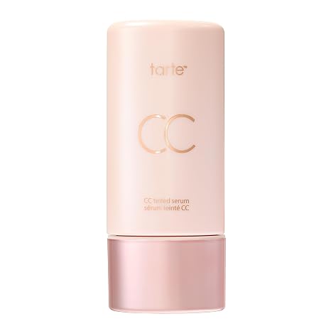 Tarte CC Tinted Serum Medium pink bottle with gold CC logo