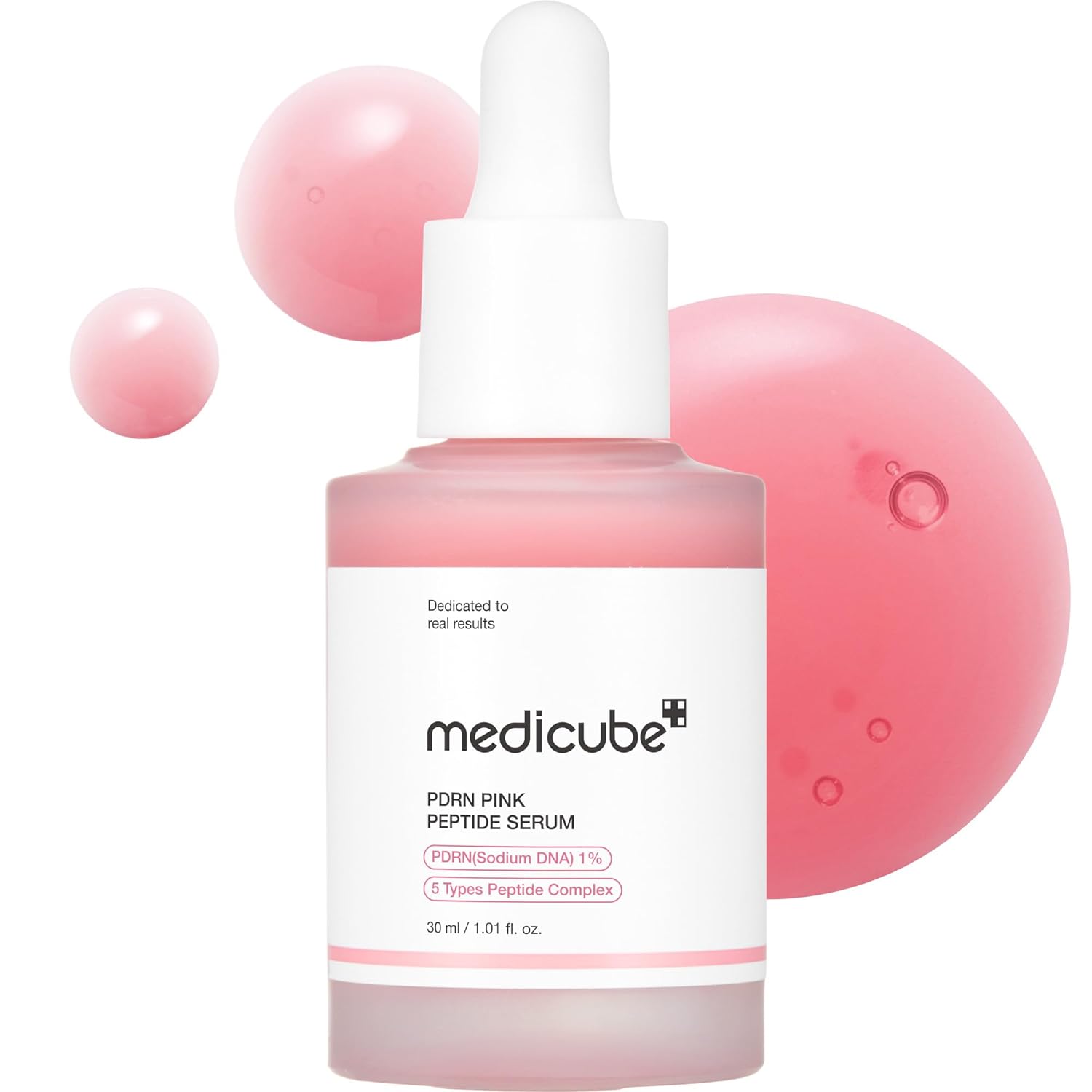 Medicube PDRN Pink Peptide Serum with Salmon DNA  Pink Glow Serum, 1.01oz