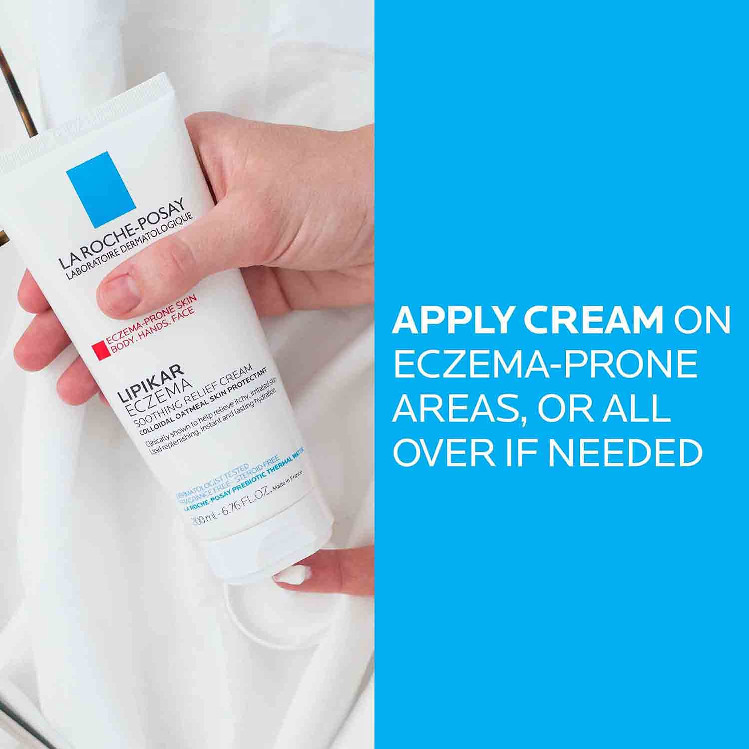 La Roche-Posay Lipikar Eczema Soothing Relief Cream – Colloidal Oatmeal | 6.76 fl oz
