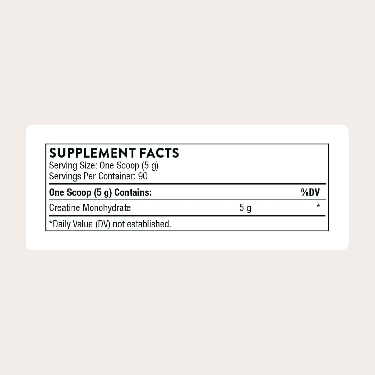 Thorne Creatine Micronized Creatine Monohydrate Powder  Unflavored (90 Servings)