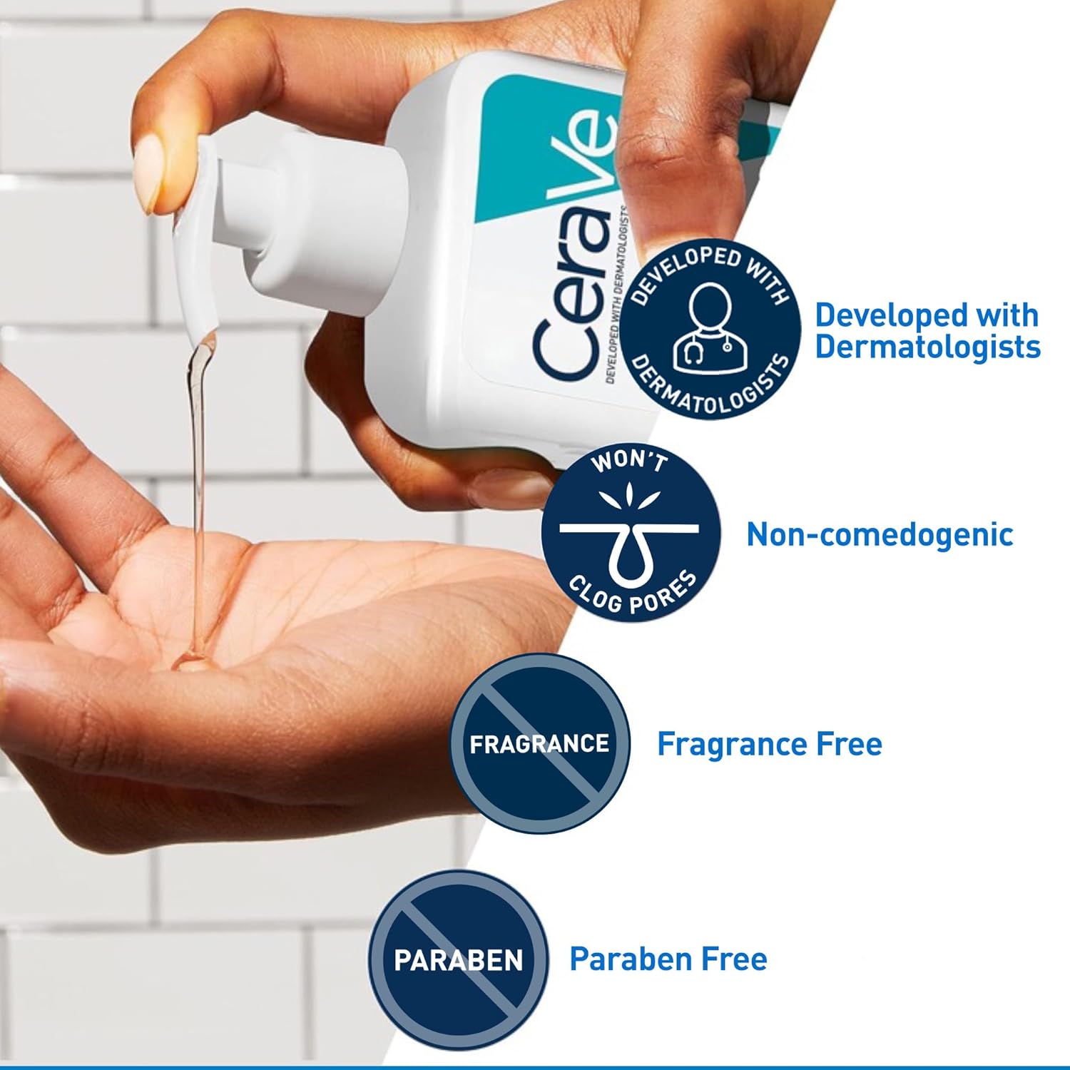 CeraVe Acne Control Cleanser 2% Salicylic Acid Face Wash for Acne Prone Skin 8 fl oz