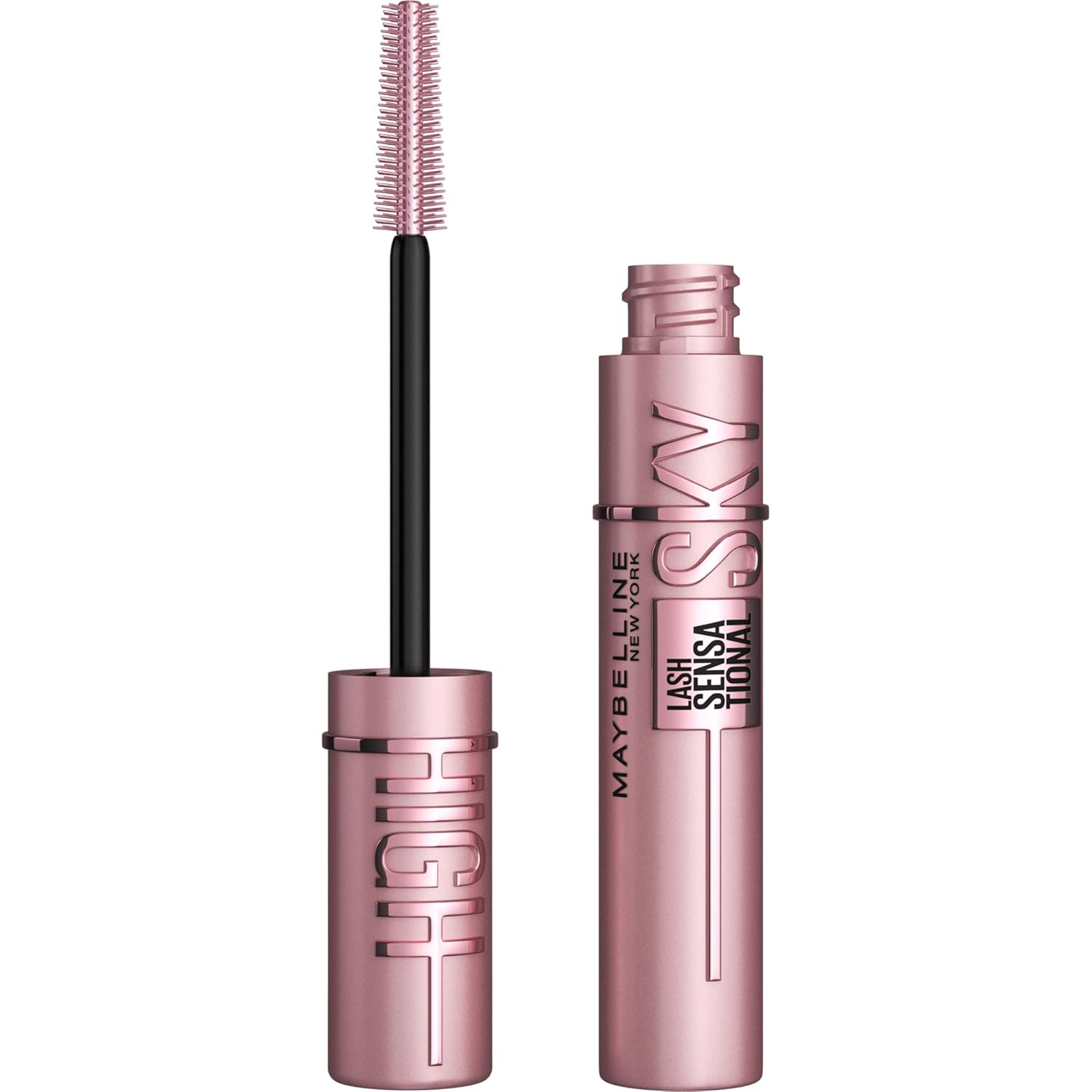 Maybelline Lash Sensational Sky High Washable Mascara – Blackest Black, 1 Count