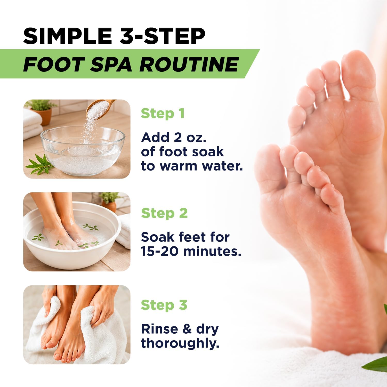 Foot Cure Tea Tree Oil Foot Soak with Epsom Salt 16 oz