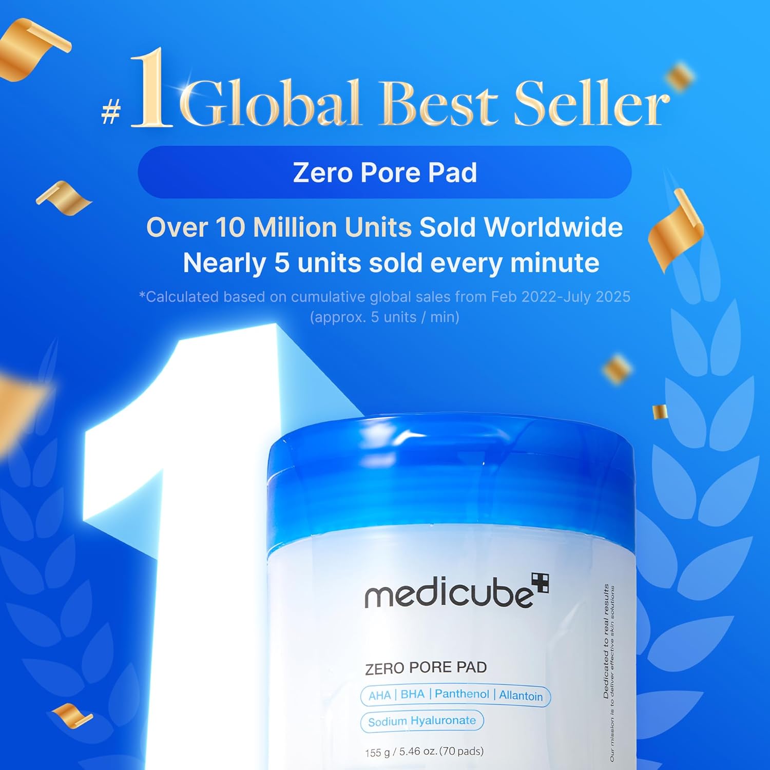Medicube Zero Pore Pad 2.0 Exfoliating Toner Pads with AHA & BHA, 70 Pads