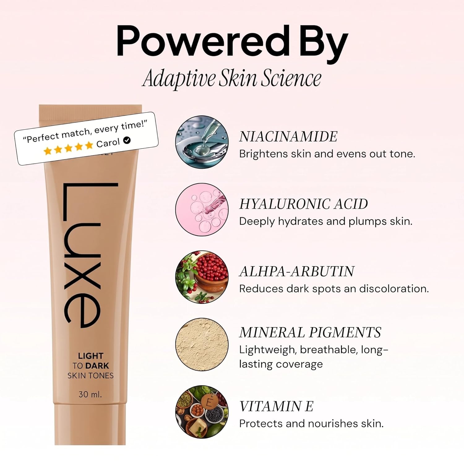 Luxe Color Changing Foundation – Medium