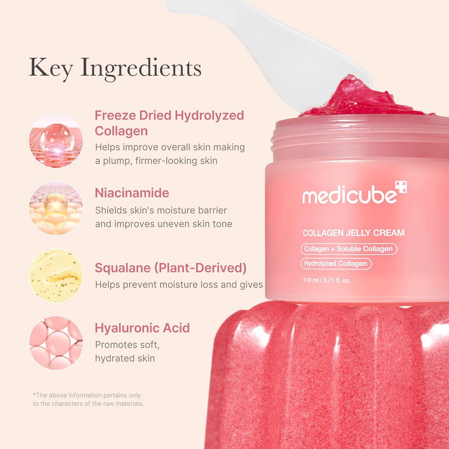 Medicube Jelly Cream with Collagen & Niacinamide | 24H Glow Hydration, 3.71oz