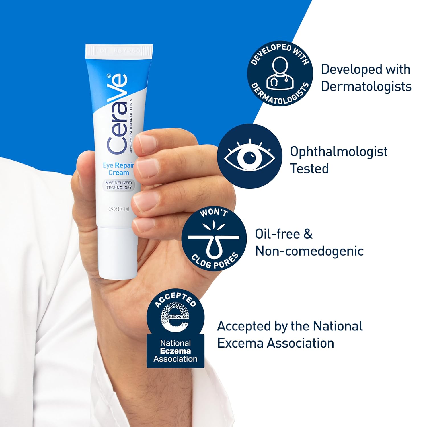 CeraVe Eye Repair Cream with MVE Delivery Technology 0.5 oz