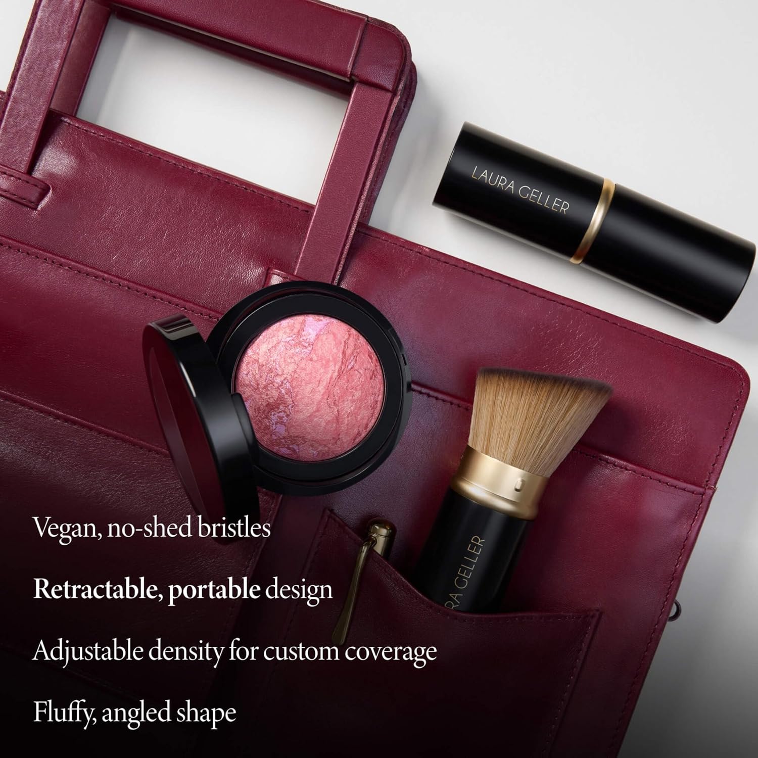 Laura Geller New York Retractable Angled Kabuki Makeup Brush