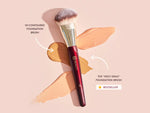 BK Beauty 101 Contoured Foundation Brush promo shot - Holy Grail Bestseller