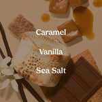 Caramel, Vanilla, and Sea Salt fragrance notes for Kopari Brown Sugar Cream Mist