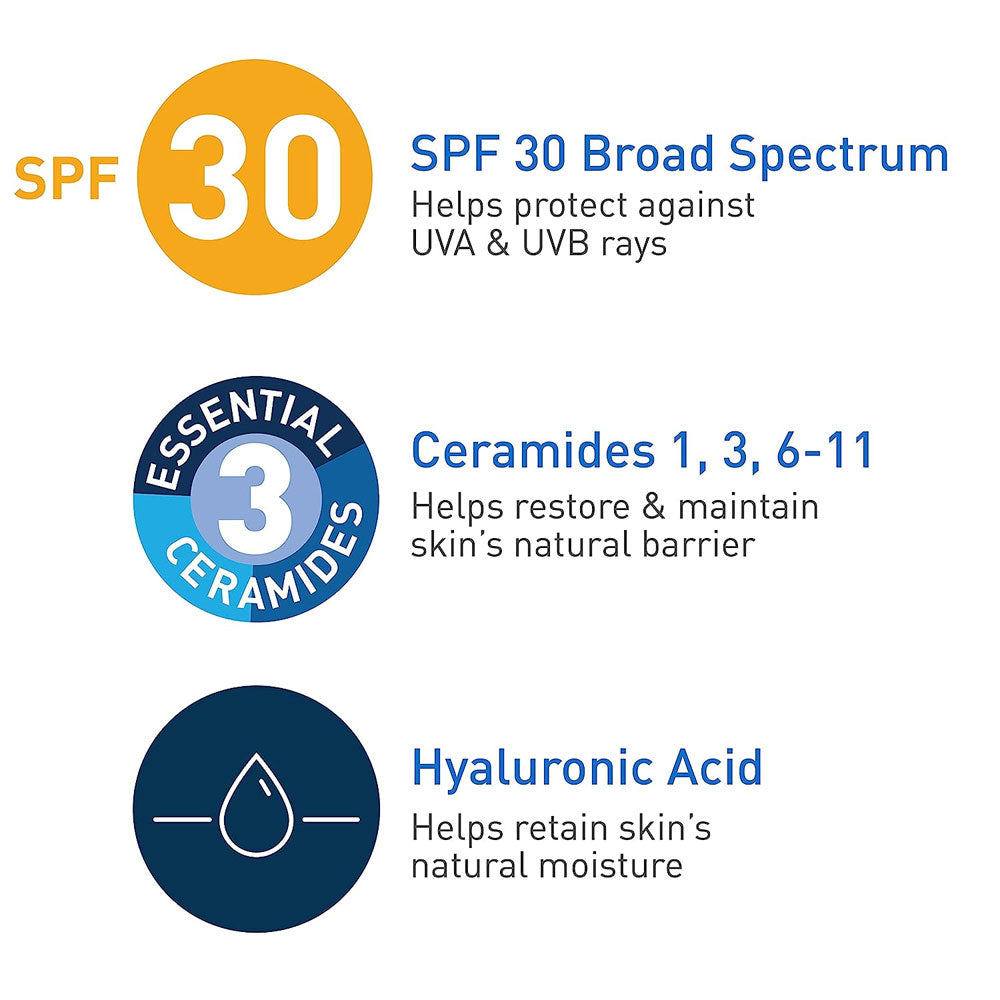 CeraVe Ultra-Light Moisturizing Lotion with Sunscreen SPF 30 for Normal to Oily Skin 1.7 fl oz