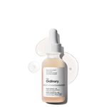The Ordinary Lactic Acid 5% Plus HA Mild Superficial Peeling Formulation 1 fl oz dropper bottle with texture swatch