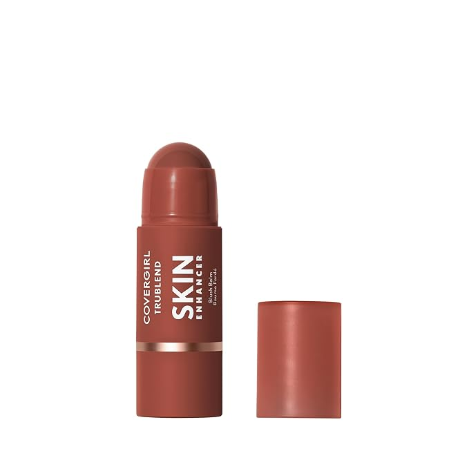 COVERGIRL Trublend Skin Enhancer Blush Balm Stick 245 Toasted Chai - Warm Terracotta Vegan Cream Blush