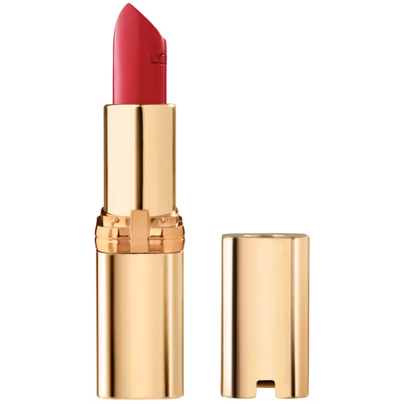L'Oreal Paris Colour Riche Original Satin Lipstick 300 Le Rouge Paris - Classic Red Moisturizing Formula in Gold Tube