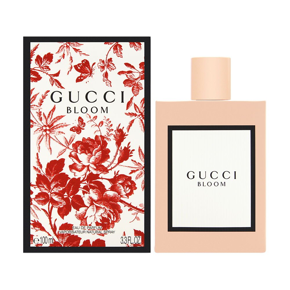 Gucci Bloom Eau de Parfum 3.3 fl oz Women's Floral Perfume Pink Bottle with Red Floral Box