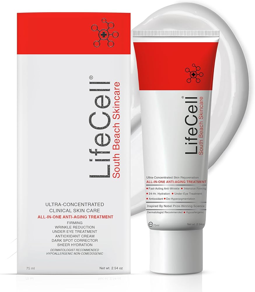 LifeCell All In One Anti-Aging Cream Wrinkle Repair & Firming 2.54 oz