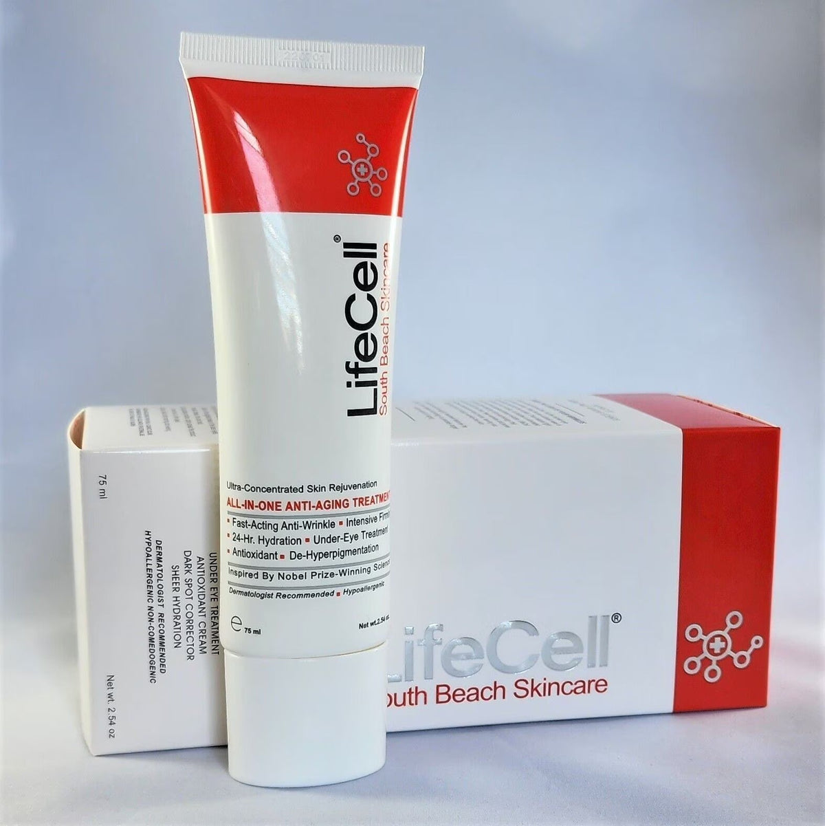 LifeCell All In One Anti-Aging Cream Wrinkle Repair & Firming 2.54 oz